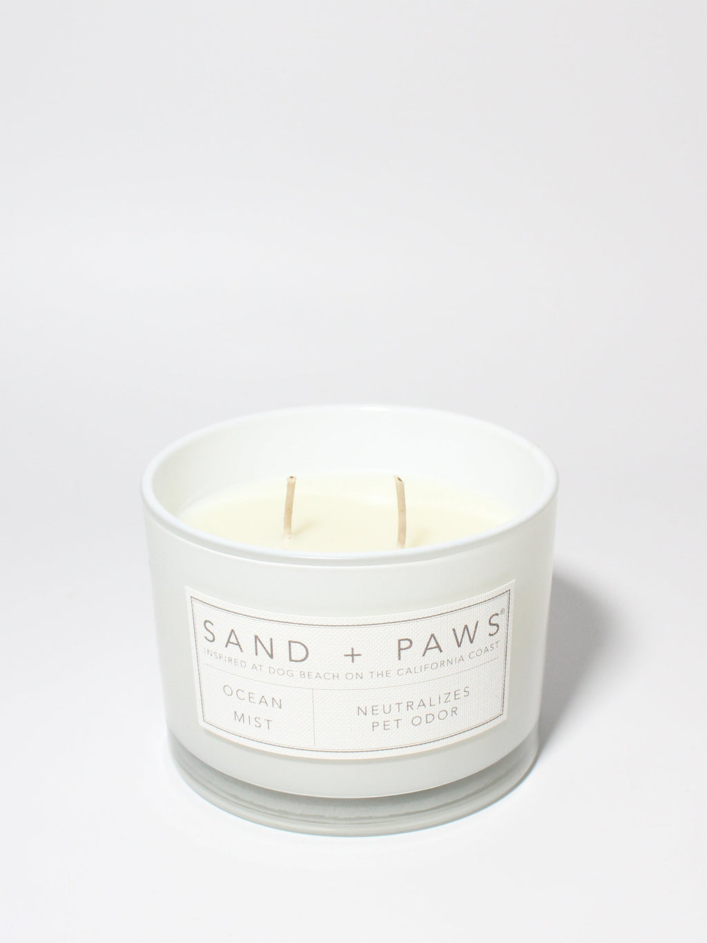 Aromatic Sand + Paws Ocean Mist 12 oz scented candle