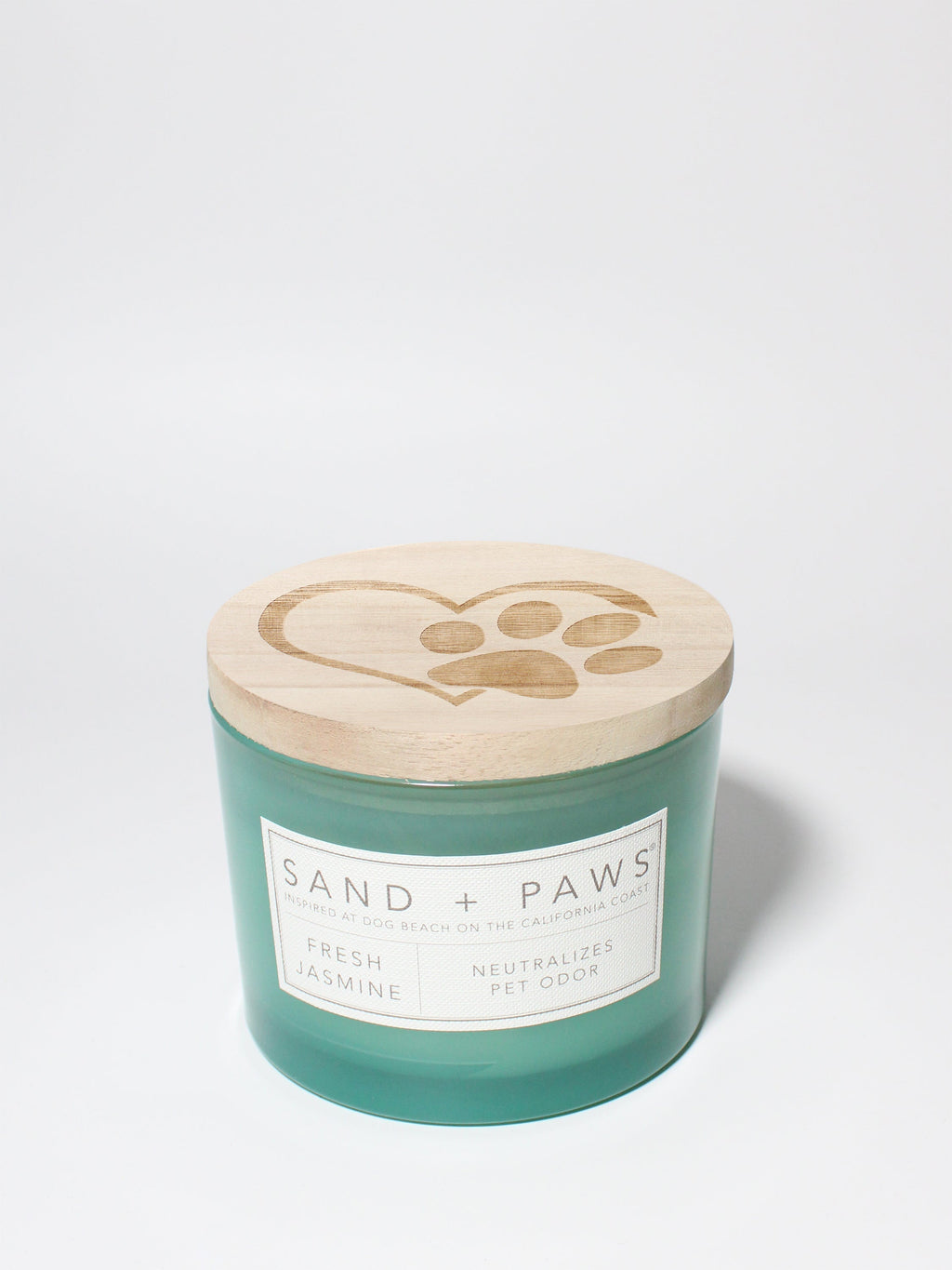 Aromatic Sand + Paws Fresh Jasmine 12 oz scented candle