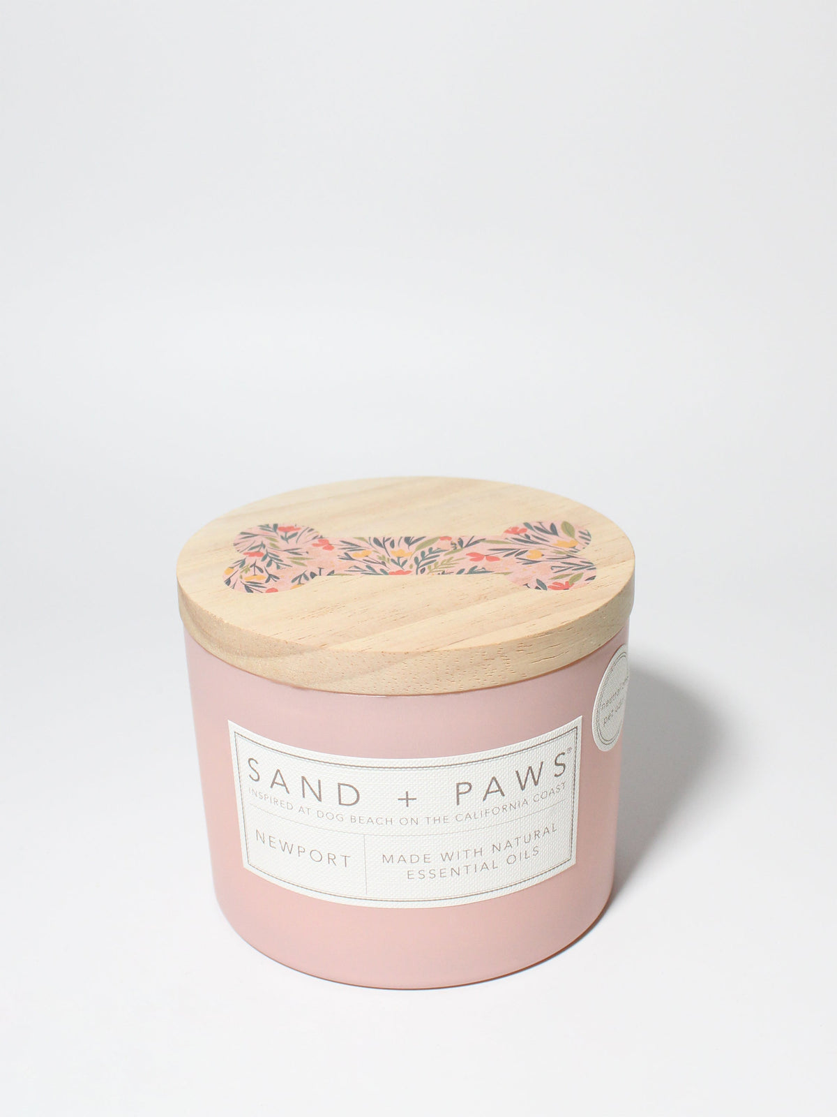 Aromatic Sand + Paws Newport 12 oz scented candle