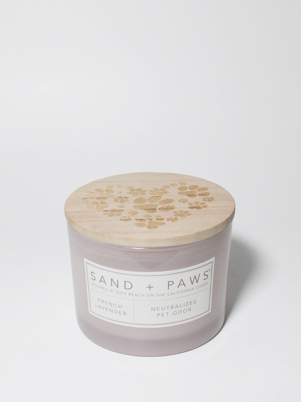 Aromatic Sand + Paws French Lavender 12 oz scented candle