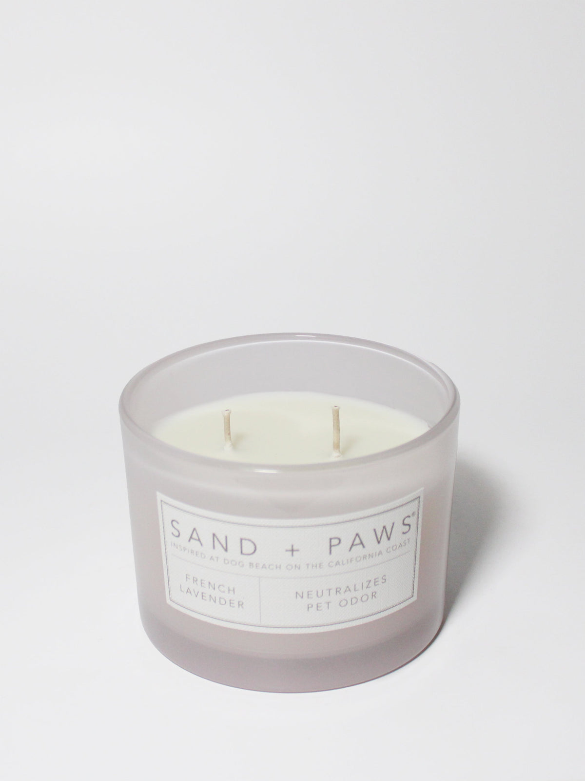 Aromatic Sand + Paws French Lavender 12 oz scented candle