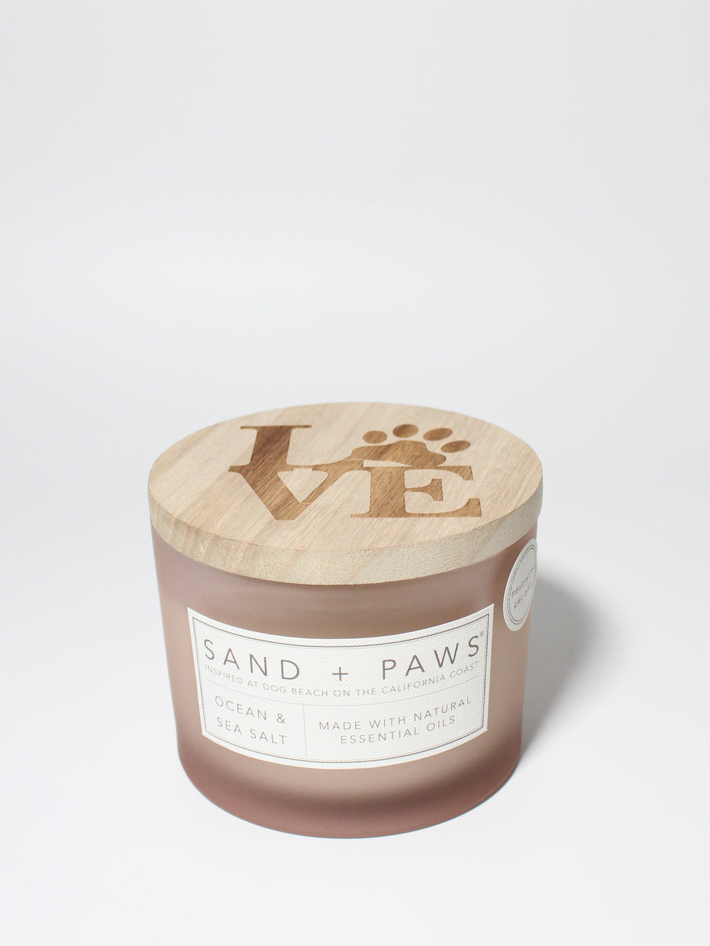 Aromatic Sand + Paws Ocean & Sea Salt 12 oz scented candle