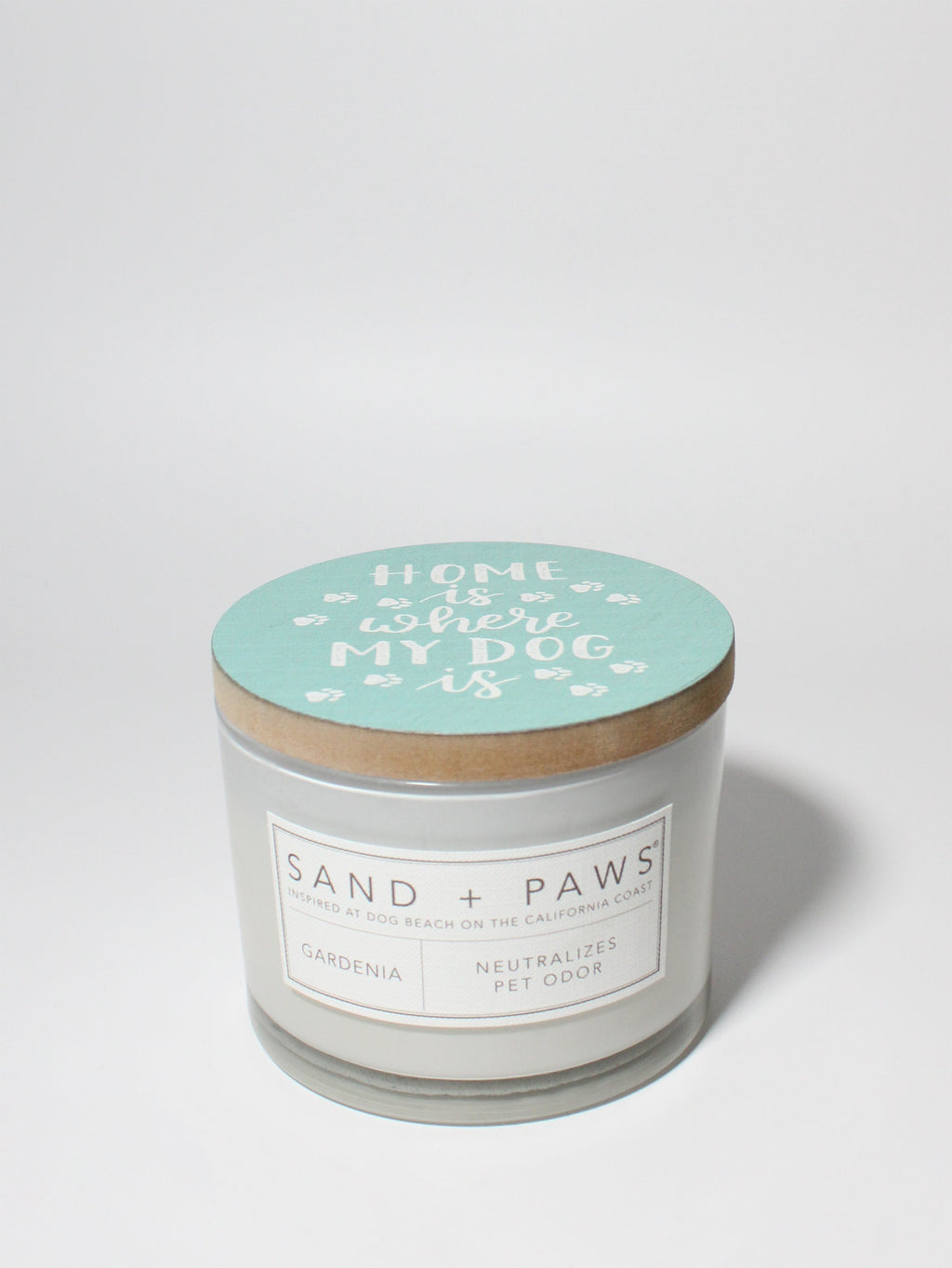 Aromatic Sand + Paws Gardenia 12 oz scented candle