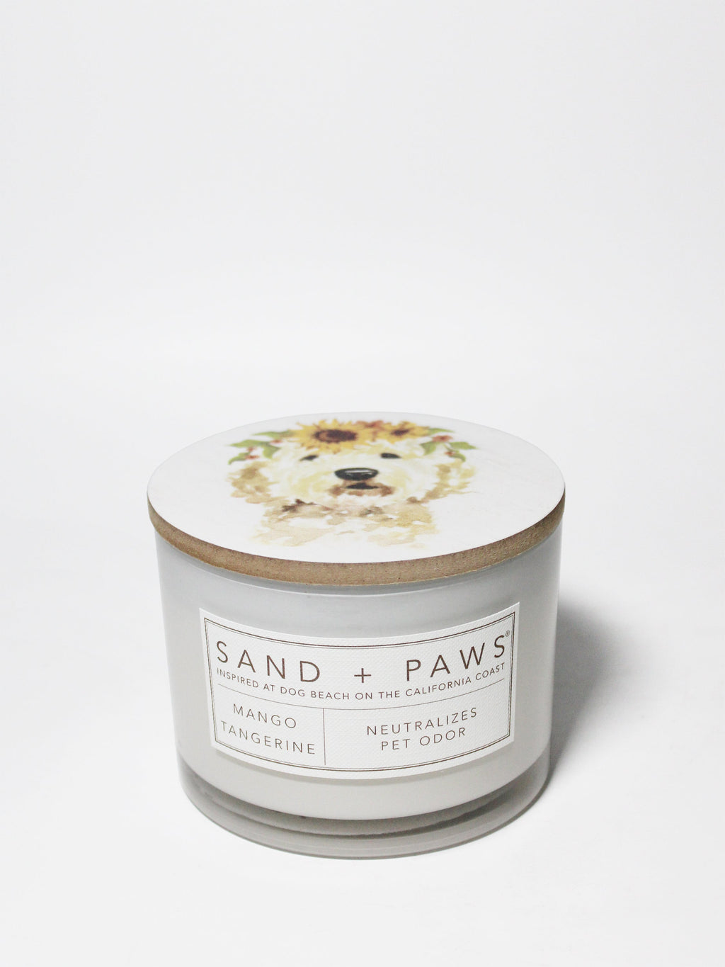 Aromatic Sand + Paws Mango Tangerine 12 oz scented candle