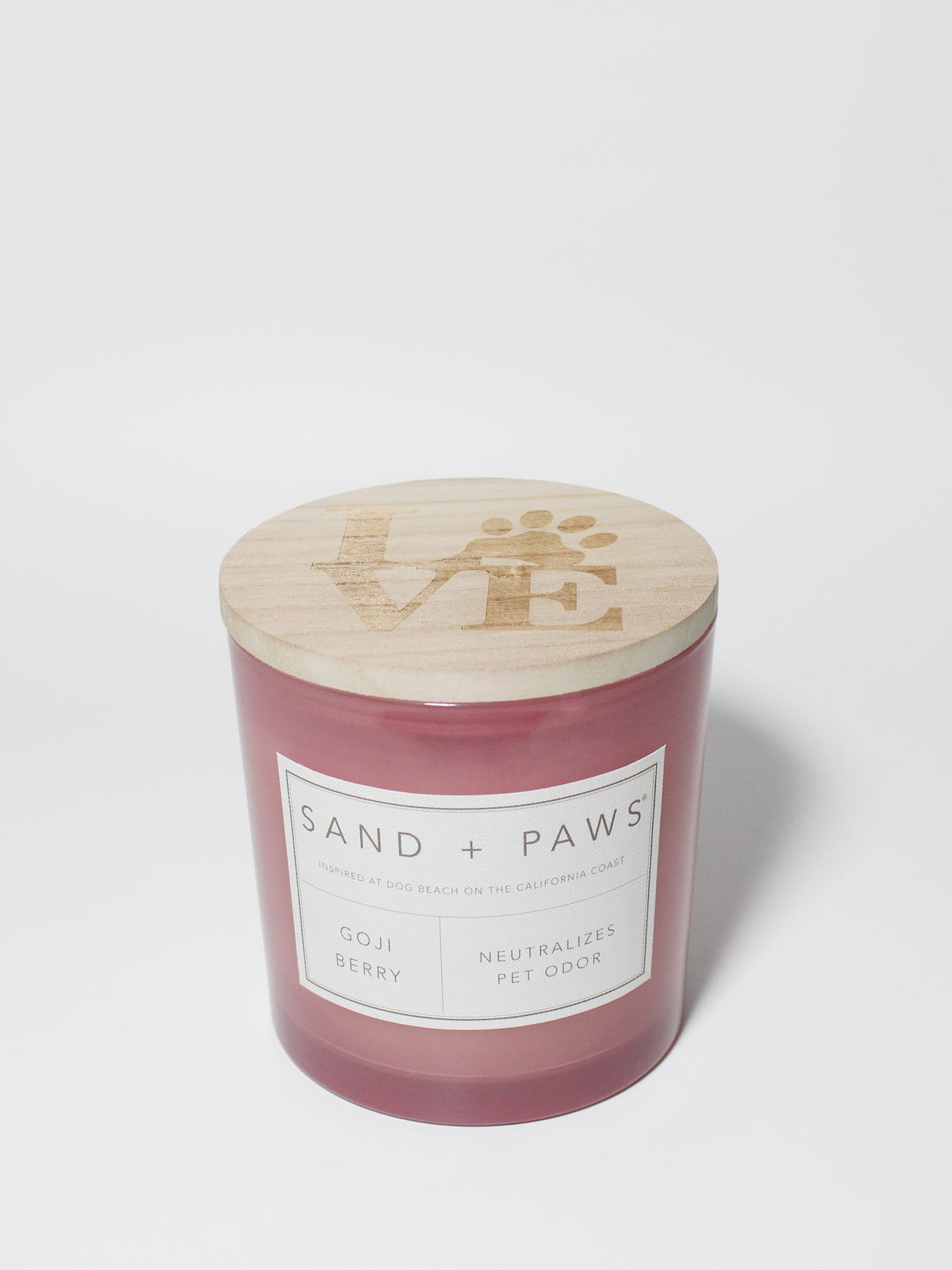 Aromatic Sand + Paws Goji Berry 21 oz scented candle
