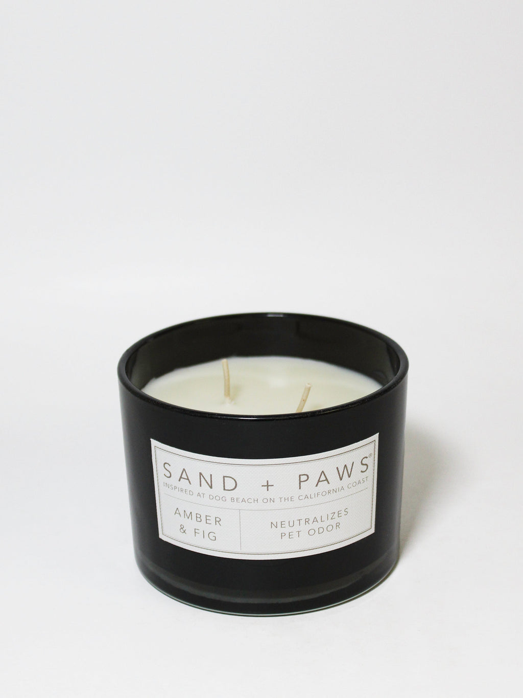 Aromatic Sand + Paws Amber & Fig 12 oz scented candle