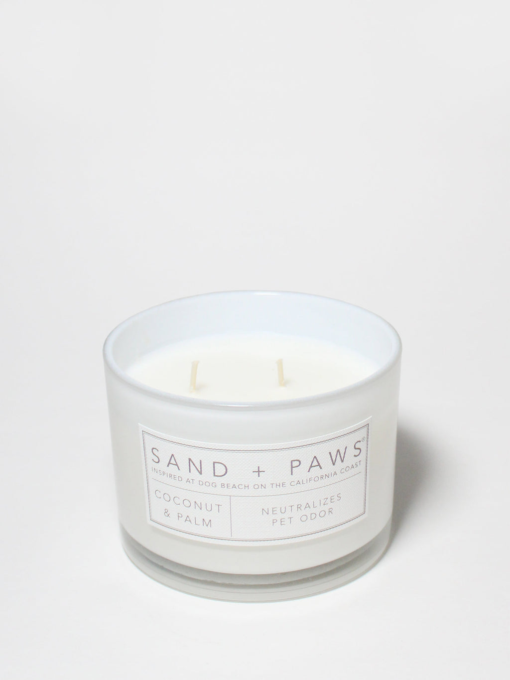 Aromatic Sand + Paws Coconut & Palm 12 oz scented candle
