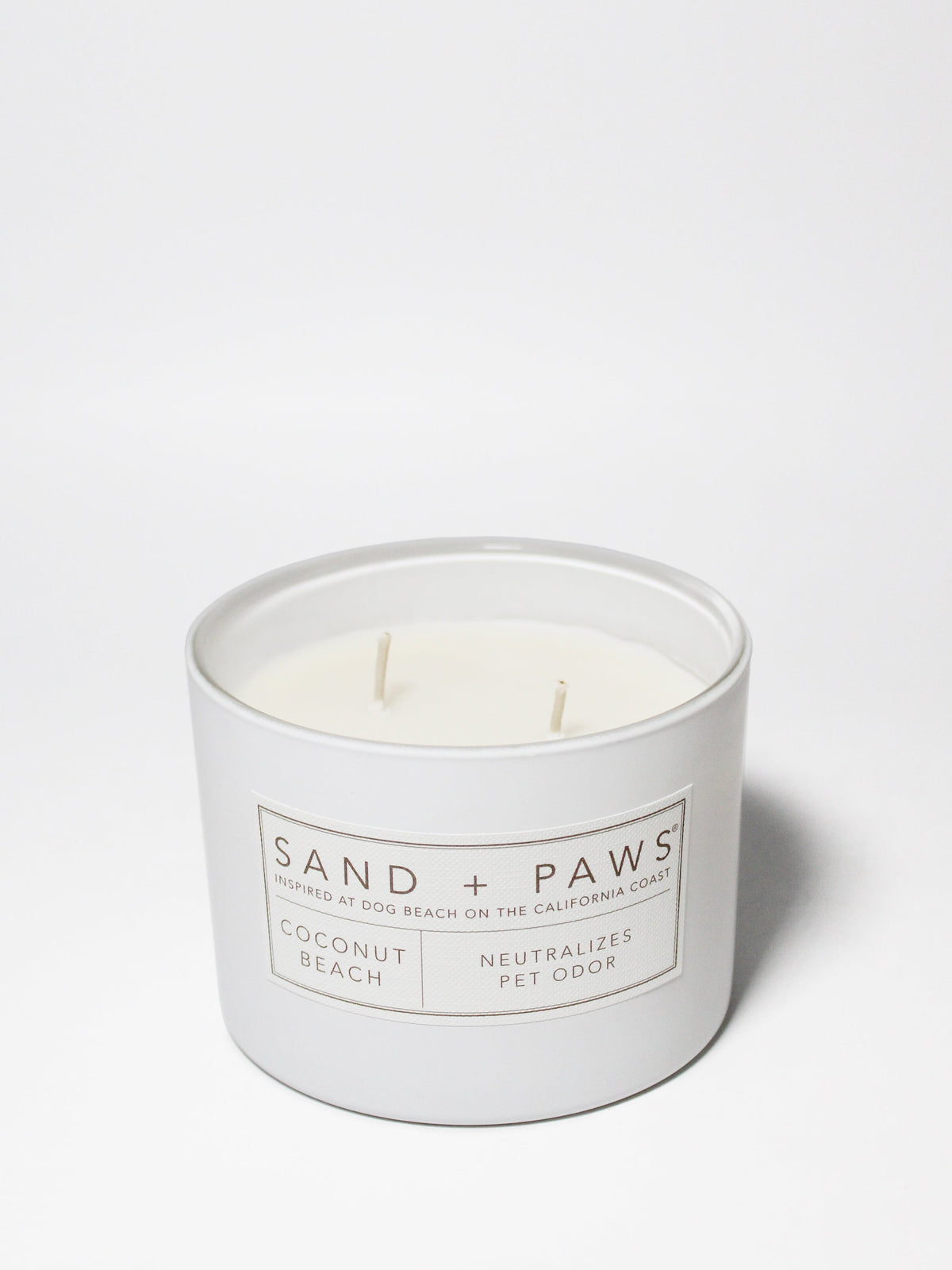 Aromatic Sand + Paws Coconut Beach 12 oz scented candle