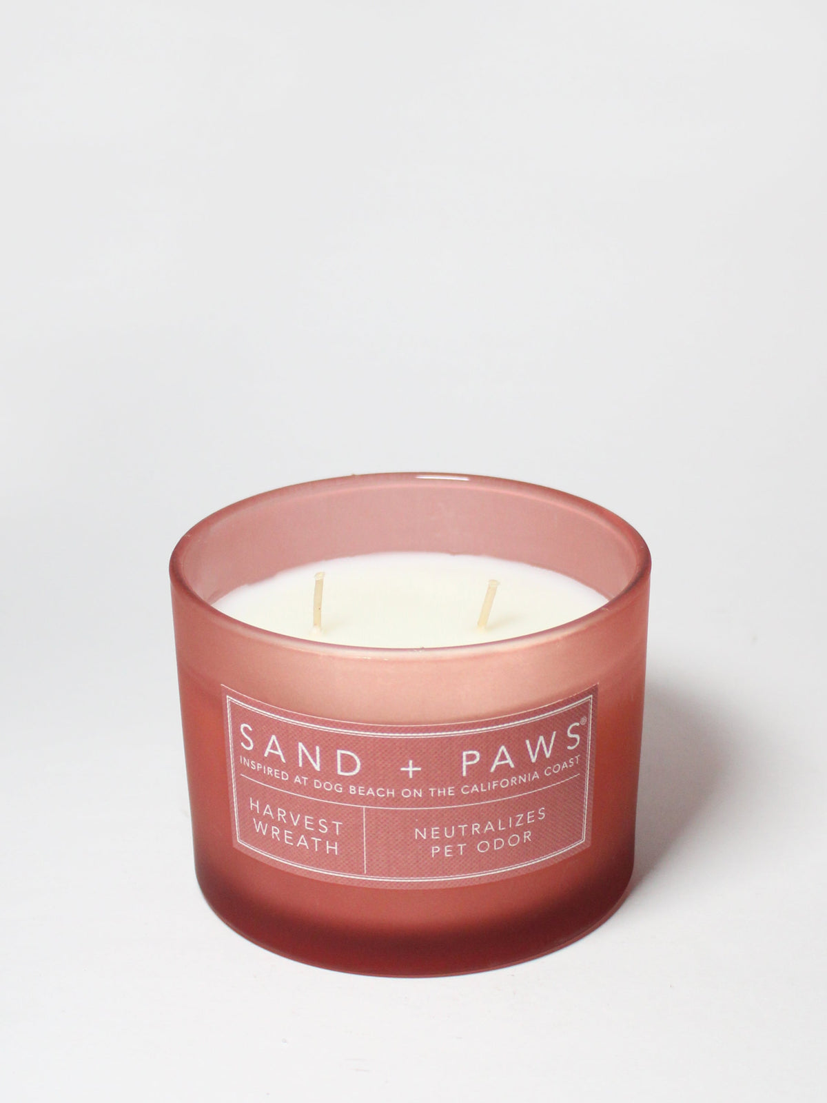 Aromatic Sand + Paws Harvest Wreath 12 oz scented candle