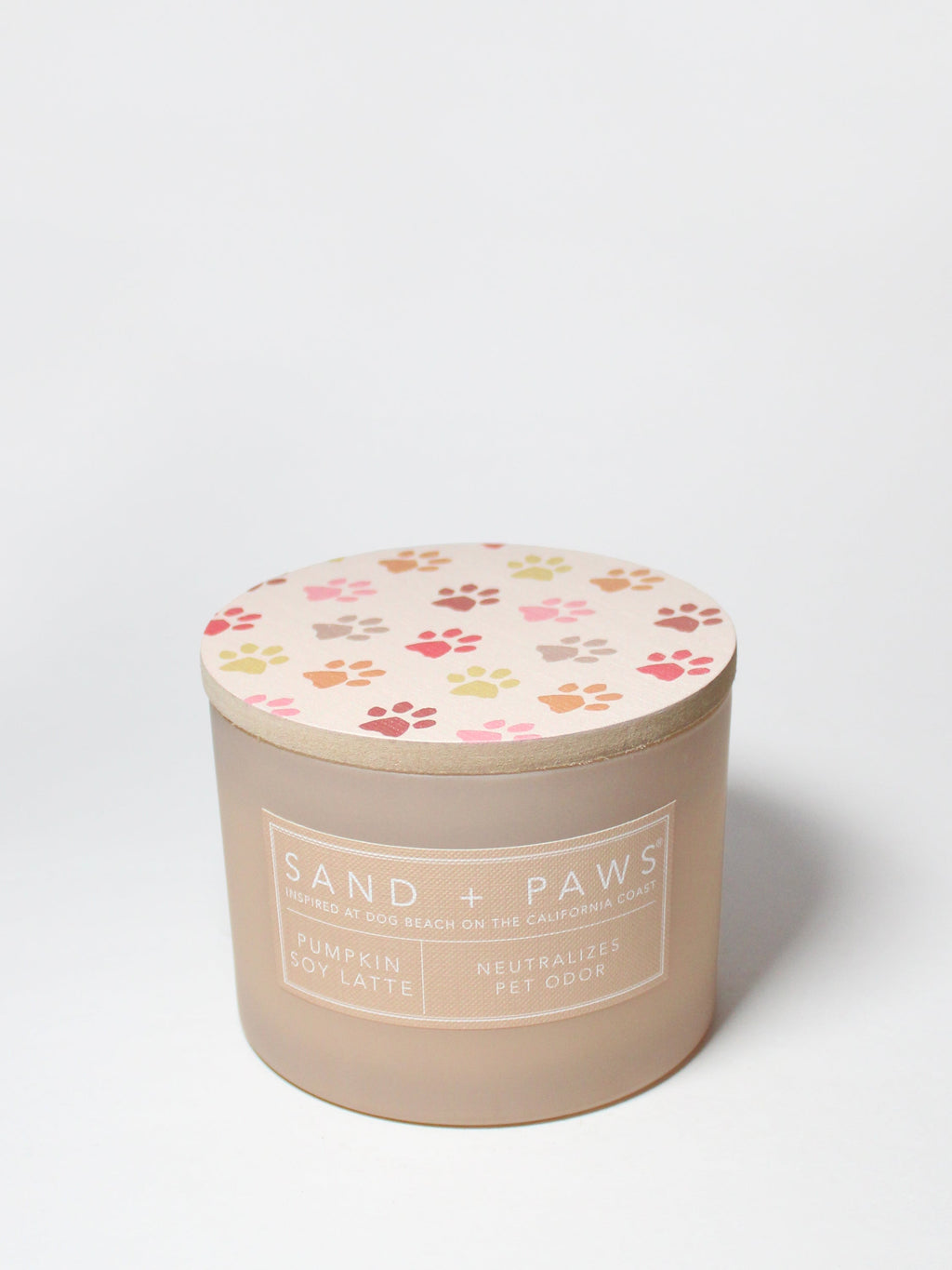 Aromatic Sand + Paws Pumpkin Soy Latte 12 oz scented candle