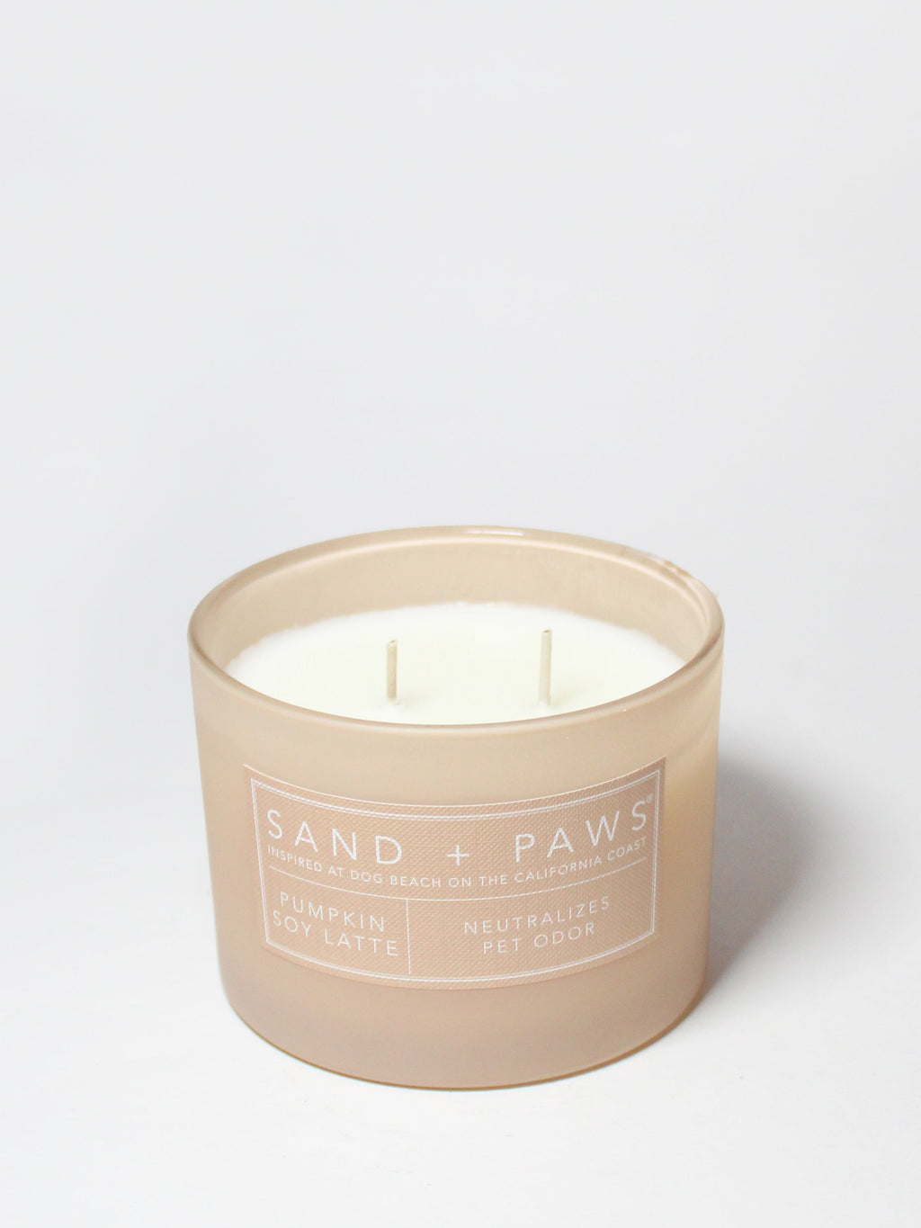 Aromatic Sand + Paws Pumpkin Soy Latte 12 oz scented candle