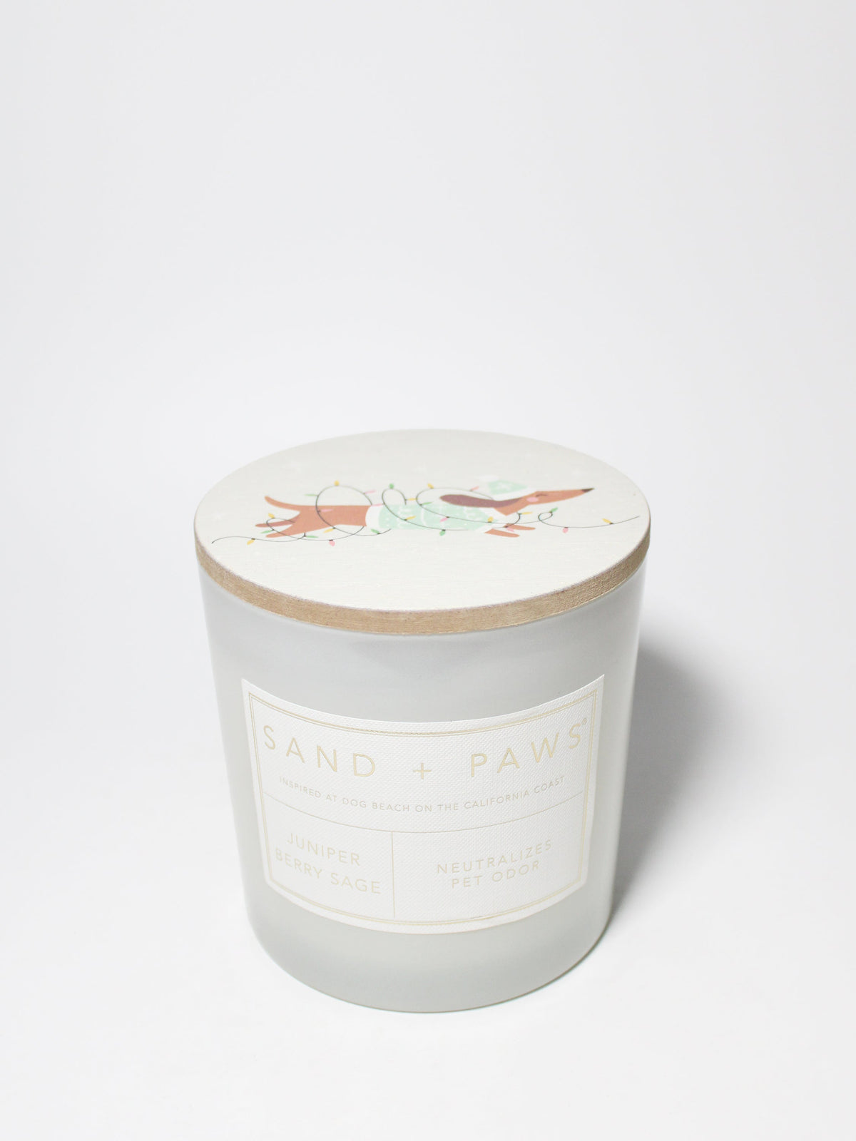 Aromatic Sand + Paws Juniper Berry Sage 21 oz scented candle