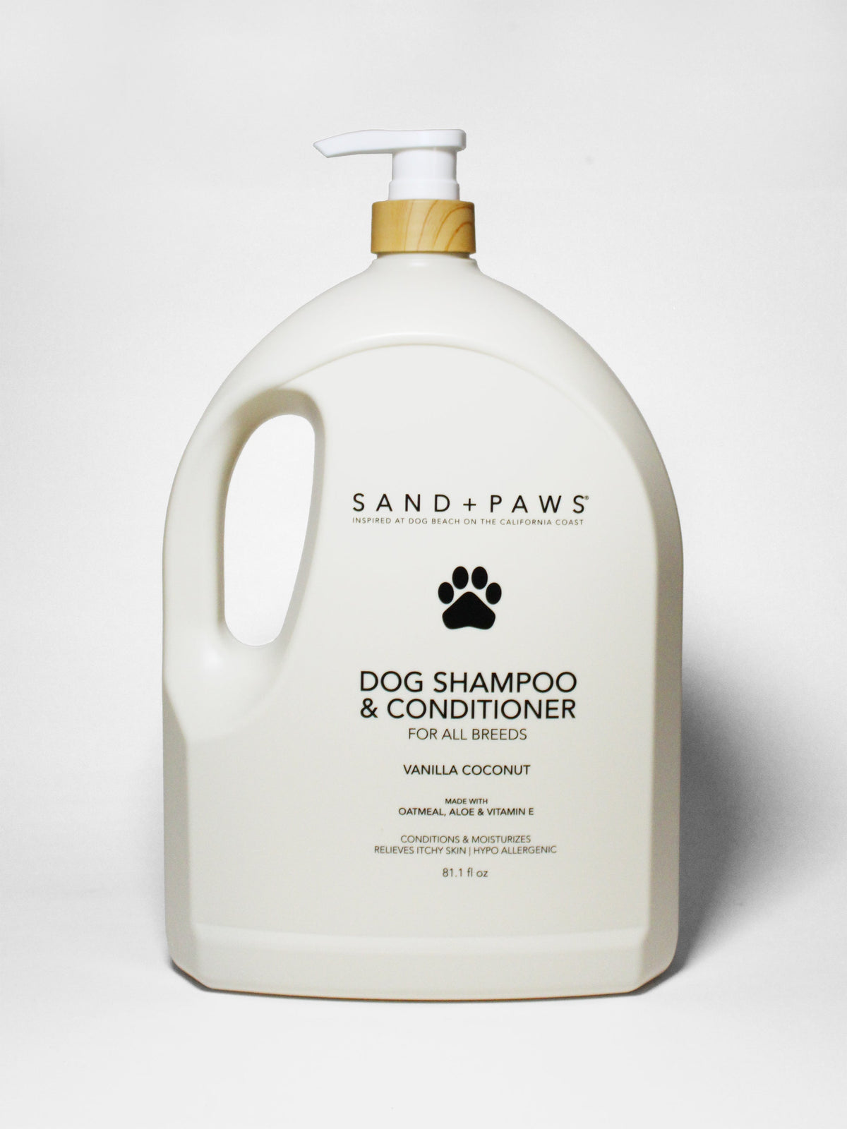 Stylish Sand + Paws Pet Shampoo & Conditioner - Vanilla Coconut
