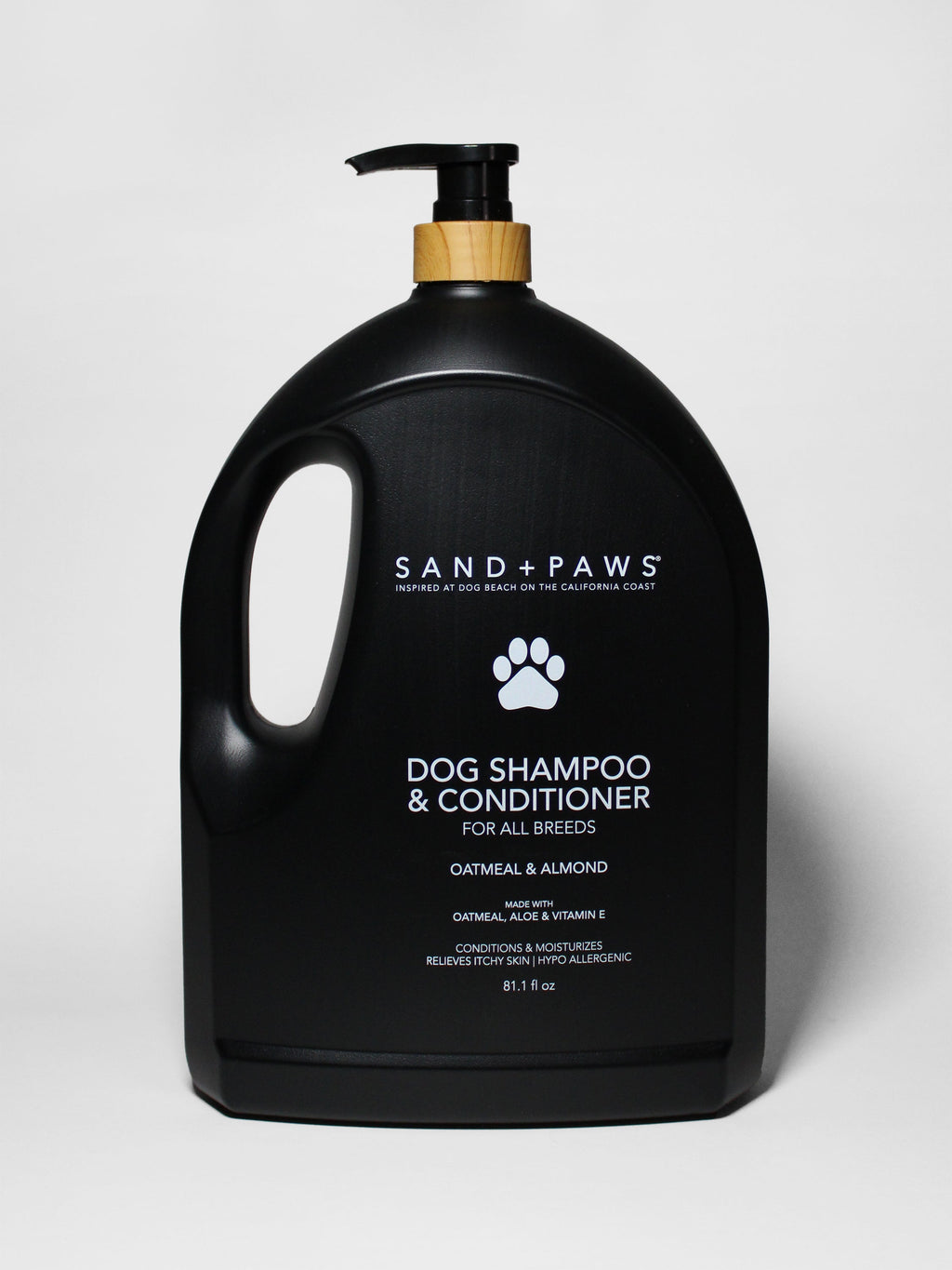 Stylish Sand + Paws Pet Shampoo & Conditioner - Oatmeal & Almond