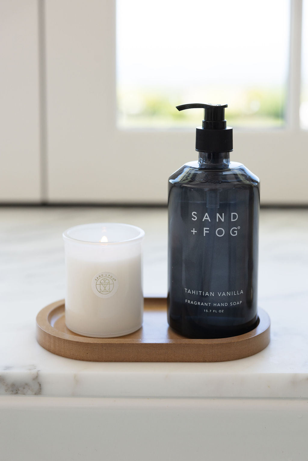Aromatic Tahitian Vanilla Hand Soap & Candle Set