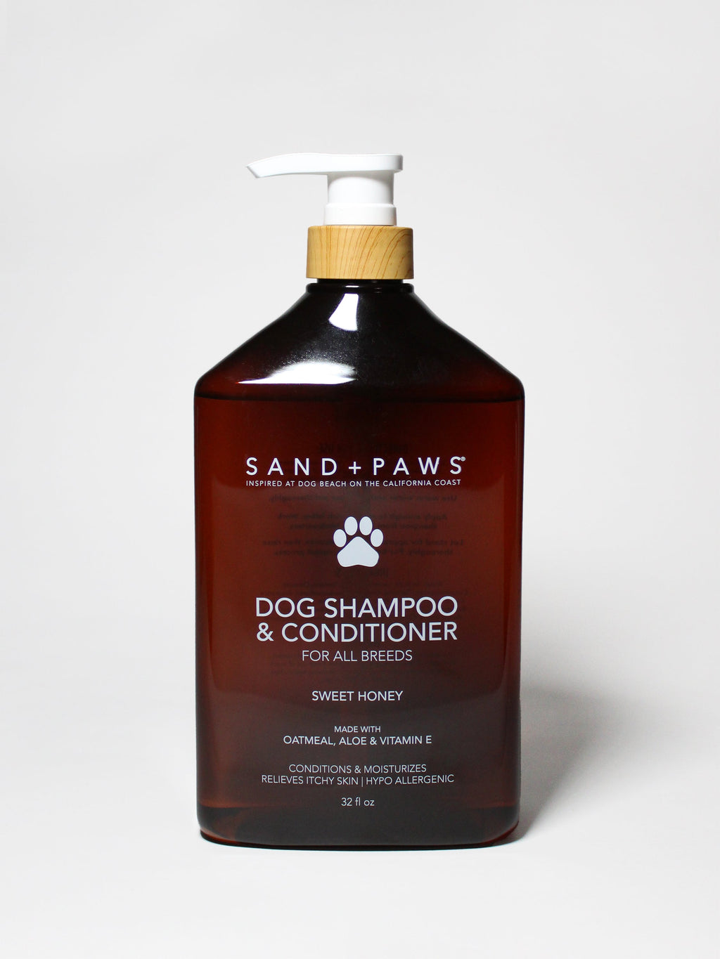 Stylish Sand + Paws Pet Shampoo & Conditioner - Sweet Honey