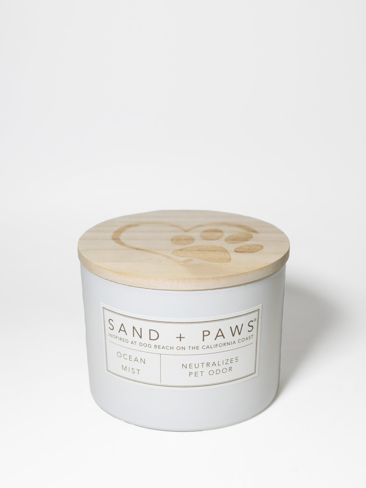 Aromatic Sand + Paws Ocean Mist 12 oz scented candle