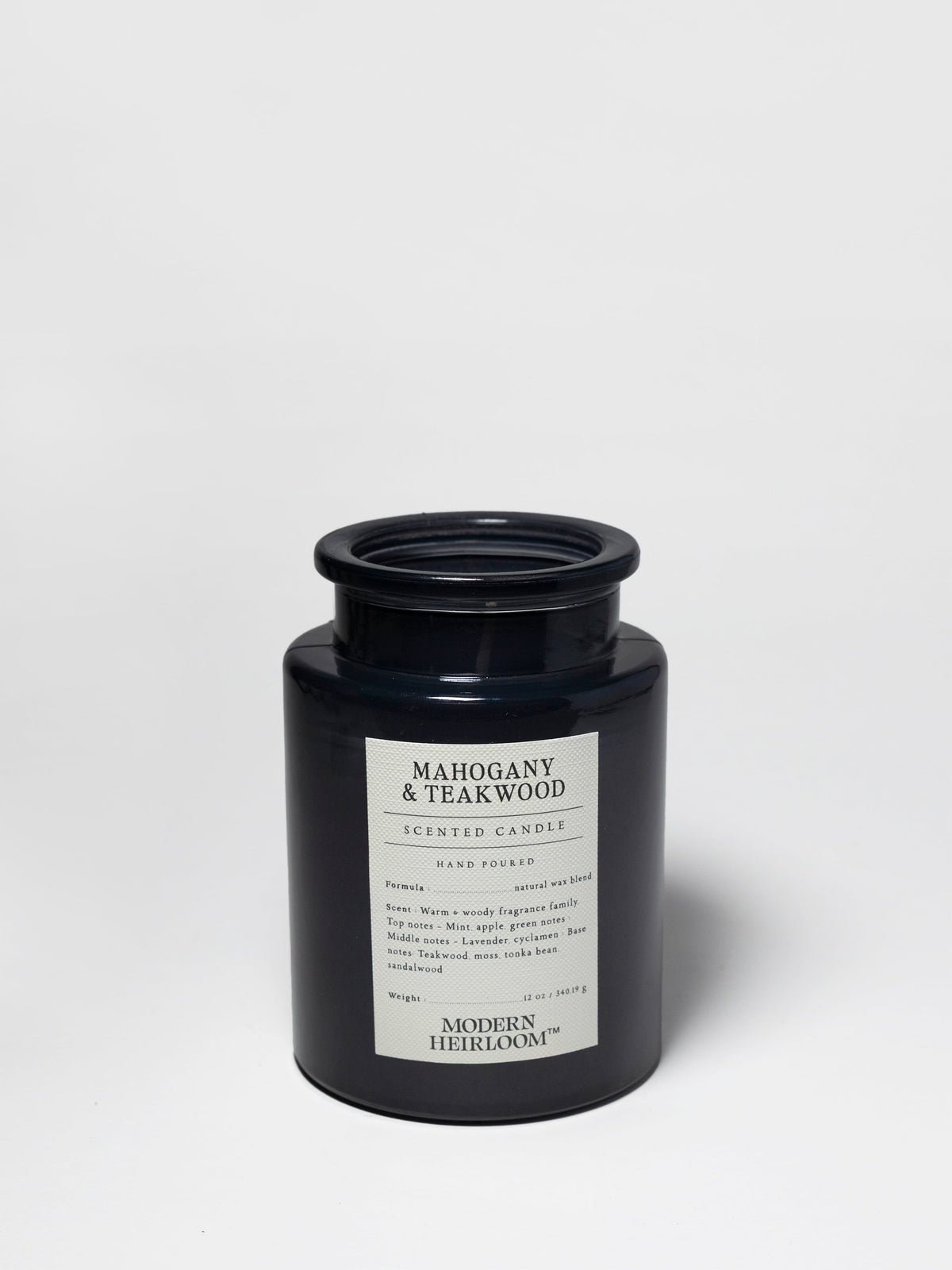 Aromatic Mahogany & Teakwood 12 oz scented candle