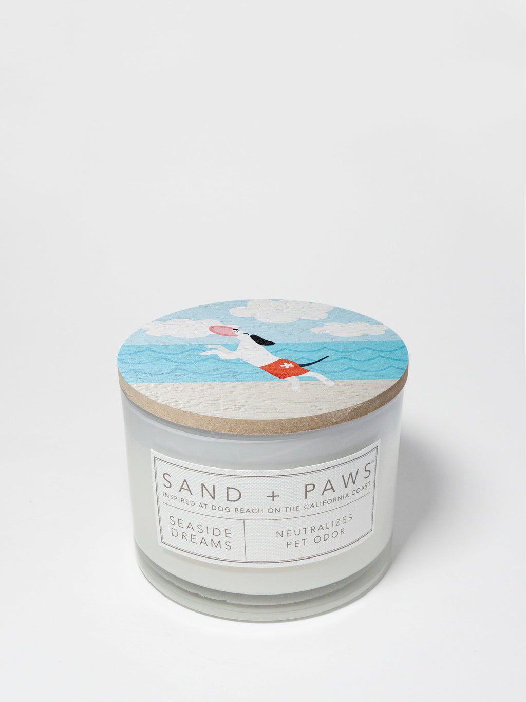 Aromatic Sand + Paws Seaside Dreams 12 oz scented candle