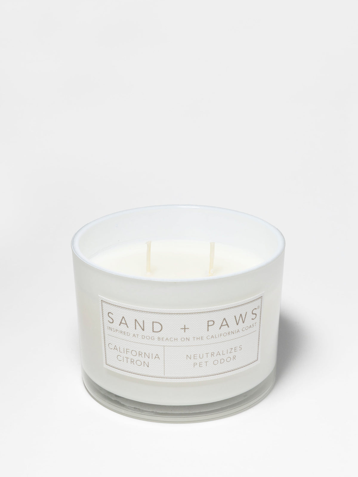 Aromatic Sand + Paws California Citron 12 oz scented candle