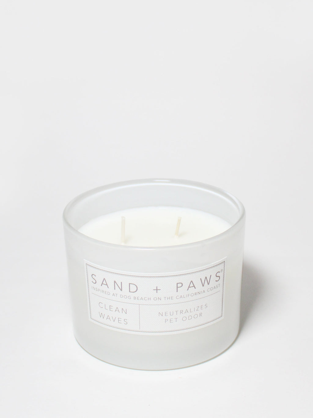Aromatic Sand + Paws Clean Waves 12 oz scented candle