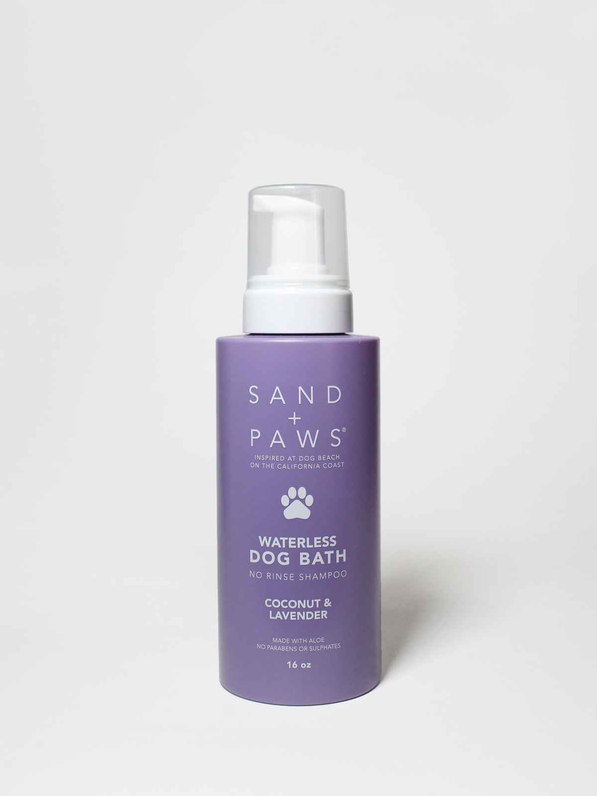 Stylish Sand + Paws Waterless Dog Bath - Coconut & Lavender
