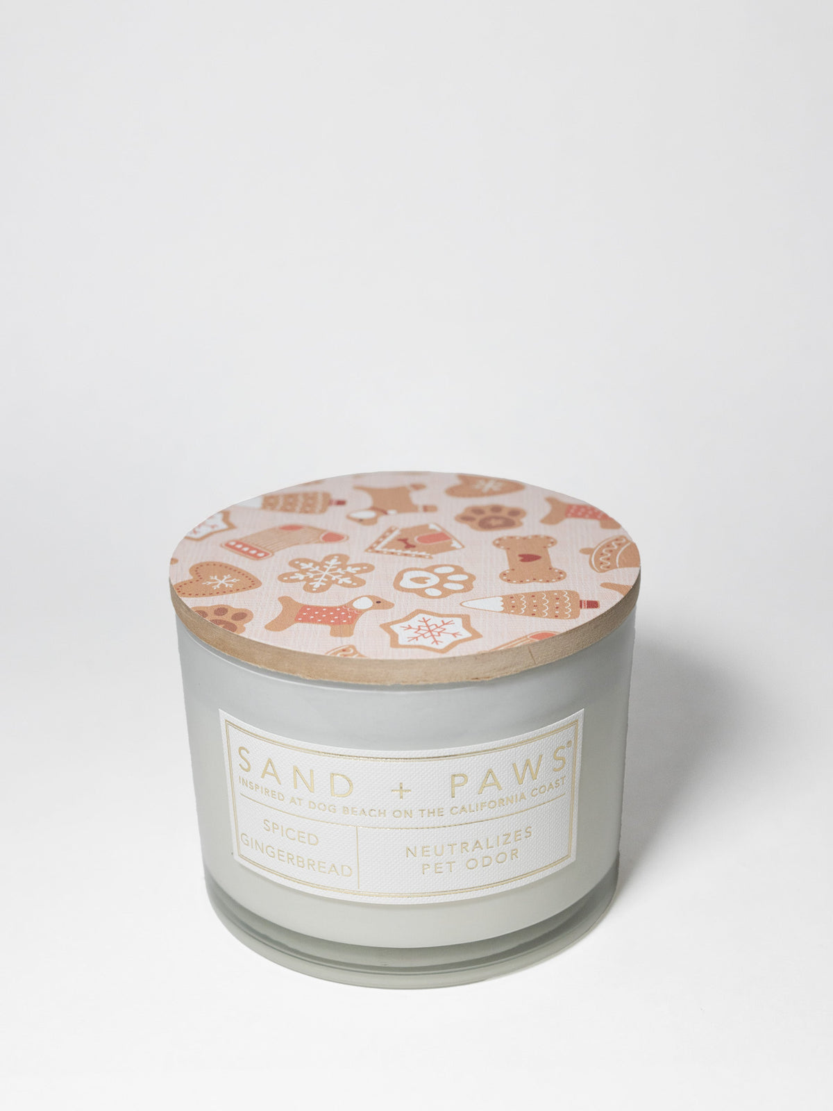 Aromatic Sand + Paws Spiced Gingerbread 12 oz scented candle